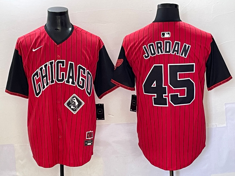 Men Chicago White Sox #45 Jordan red Nike MLB 2026 jersey 06540010